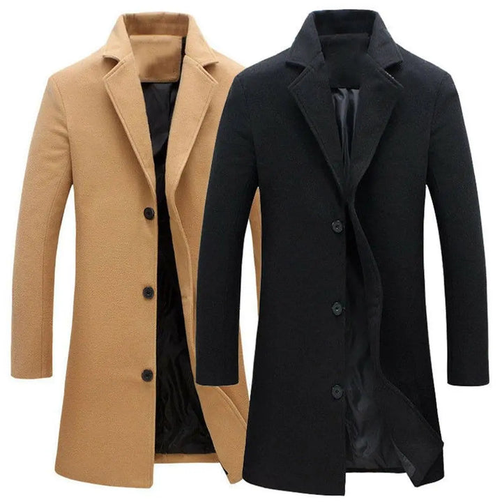 Men's Wool Coat for Fall and Winter - Tomas