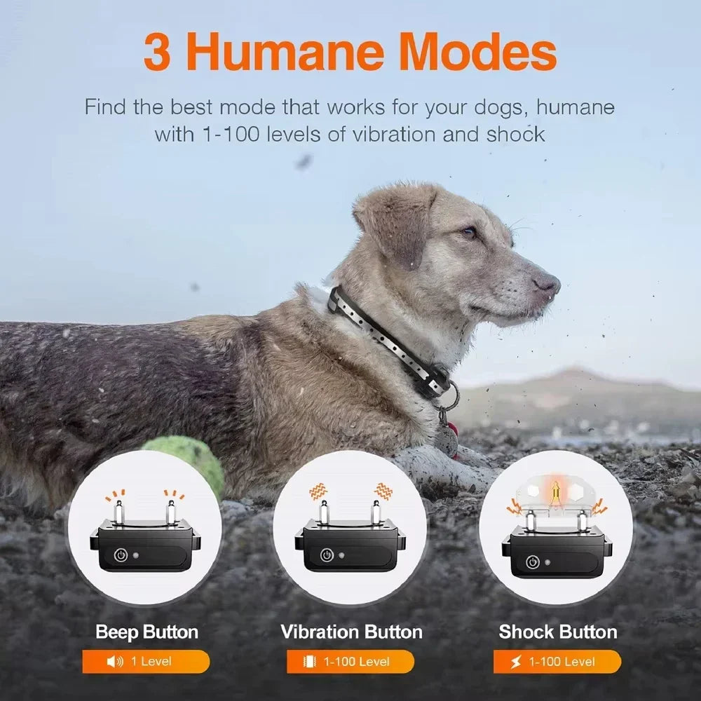 Rechargeable Electric Dog Training Collar with Remote Control & 1000m Range – PetControl