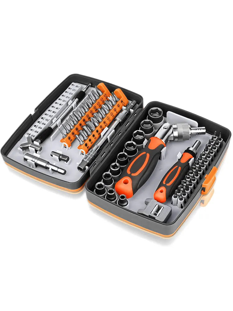 68-in-1 Ratchet Screwdriver Set with Magnetic Bits & Extension Bar – FortiDrive