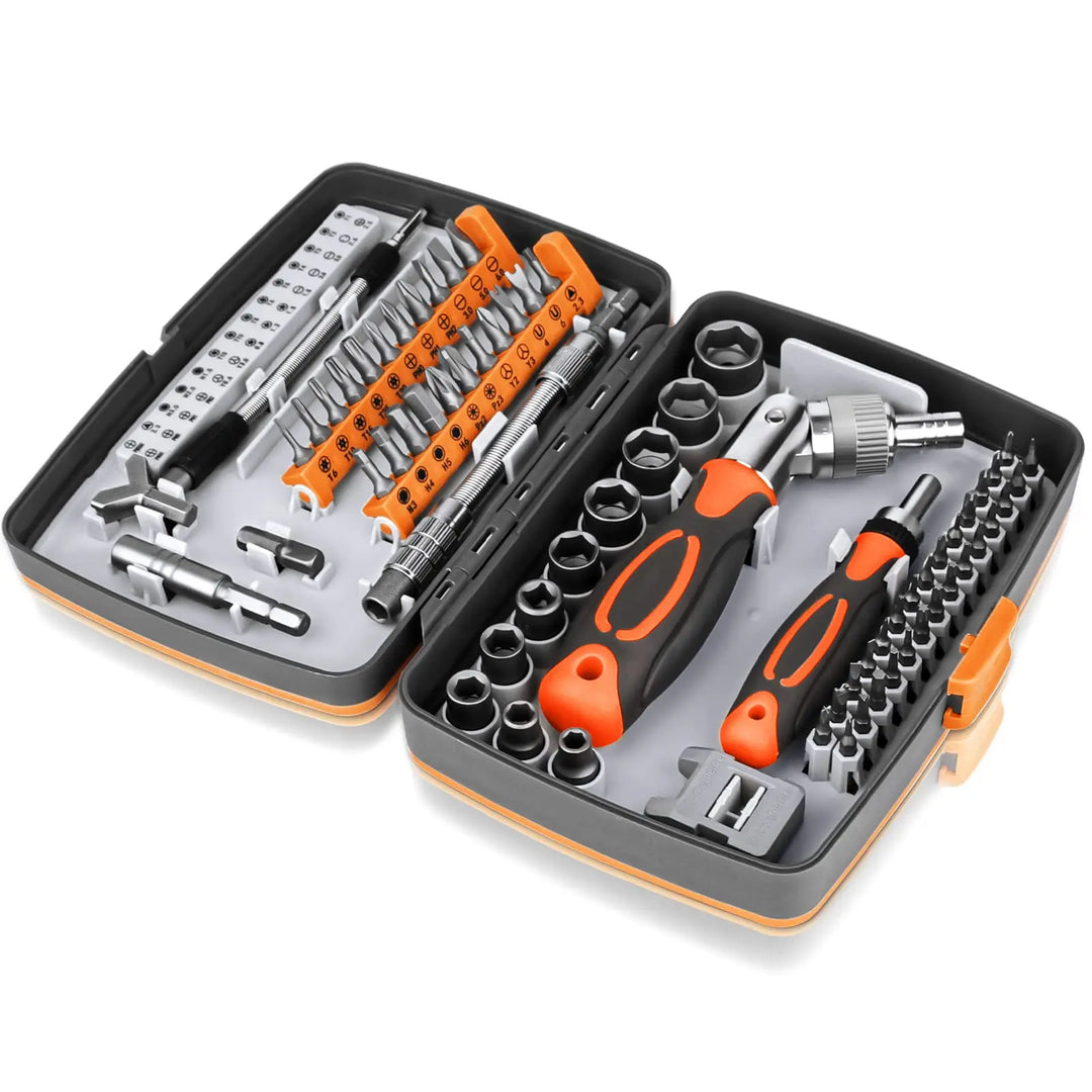 68-in-1 Ratchet Screwdriver Set with Magnetic Bits & Extension Bar – FortiDrive
