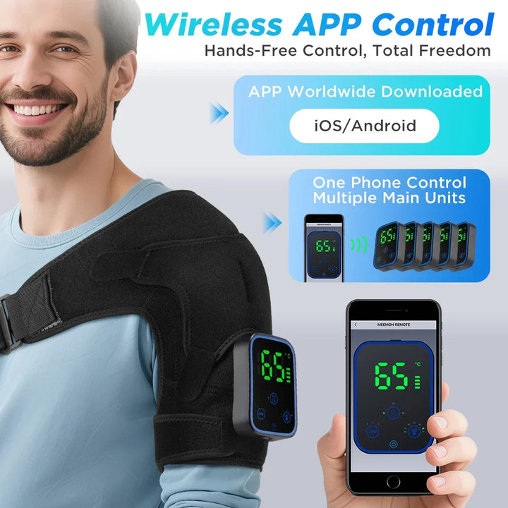 3-in-1 Electric Shoulder, Elbow and Knee Massager with Heating & App Control – ReliefPro