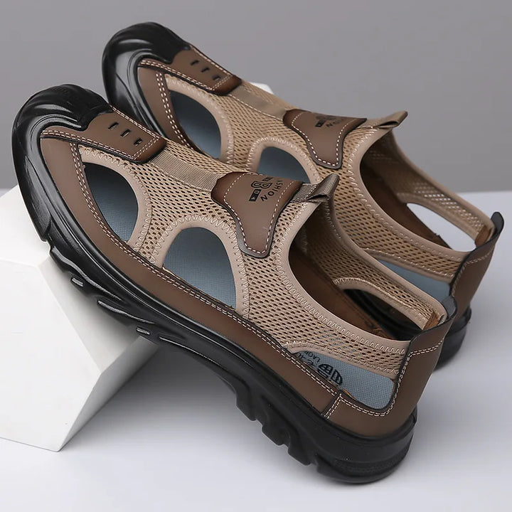 Breathable & Stylish Men's Mesh Sandals – Leon
