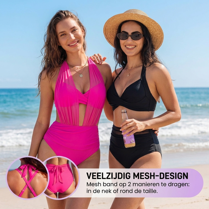 Sabine™ | 2-in-1 High-Waisted Tummy Control Bikini
