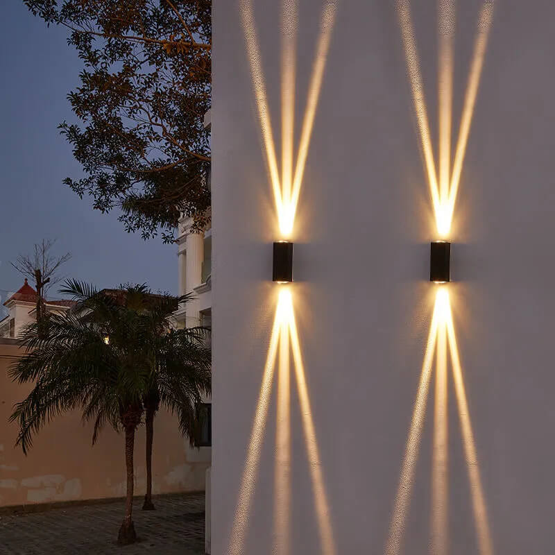 Modern Rectangular Waterproof LED Outdoor Wall Lamp