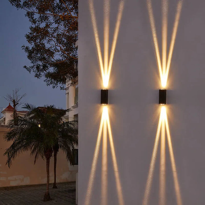 Modern Rectangular Waterproof LED Outdoor Wall Lamp
