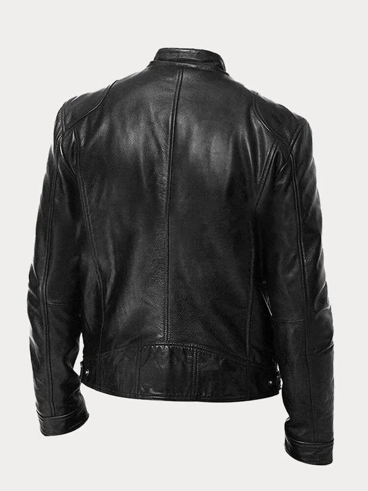 Joren™ | Timeless Leather Jacket with Zip