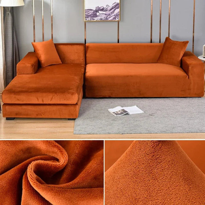 Sofina Stretch Velvet Sofa Cover with Luxurious Finish