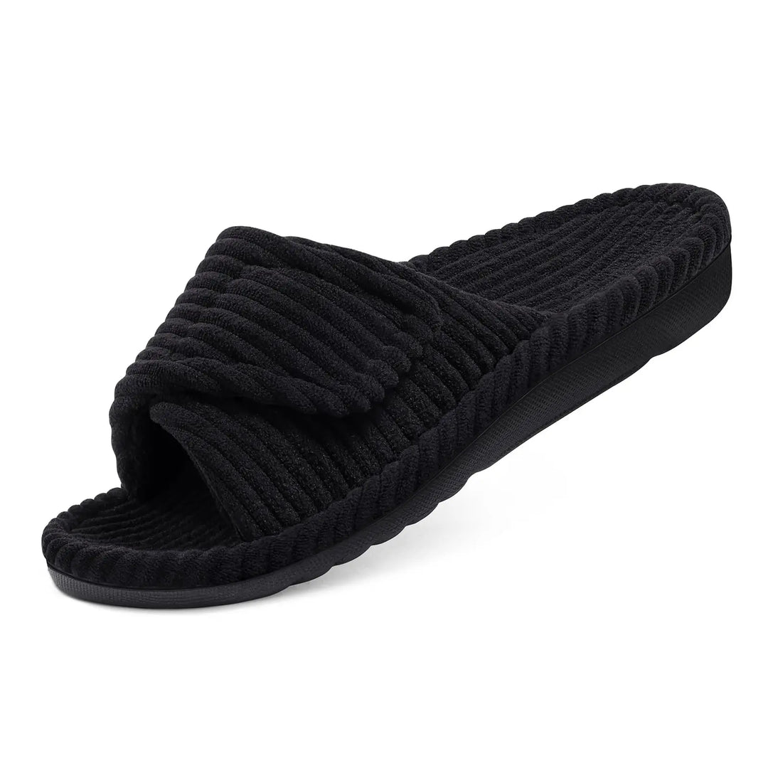 Orthopedic Corduroy Slippers with Arch Support