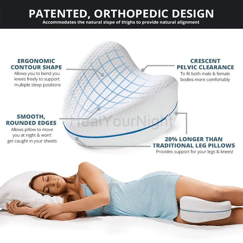 Orthopedic Memory Foam Leg Pillow - ComfortFoam