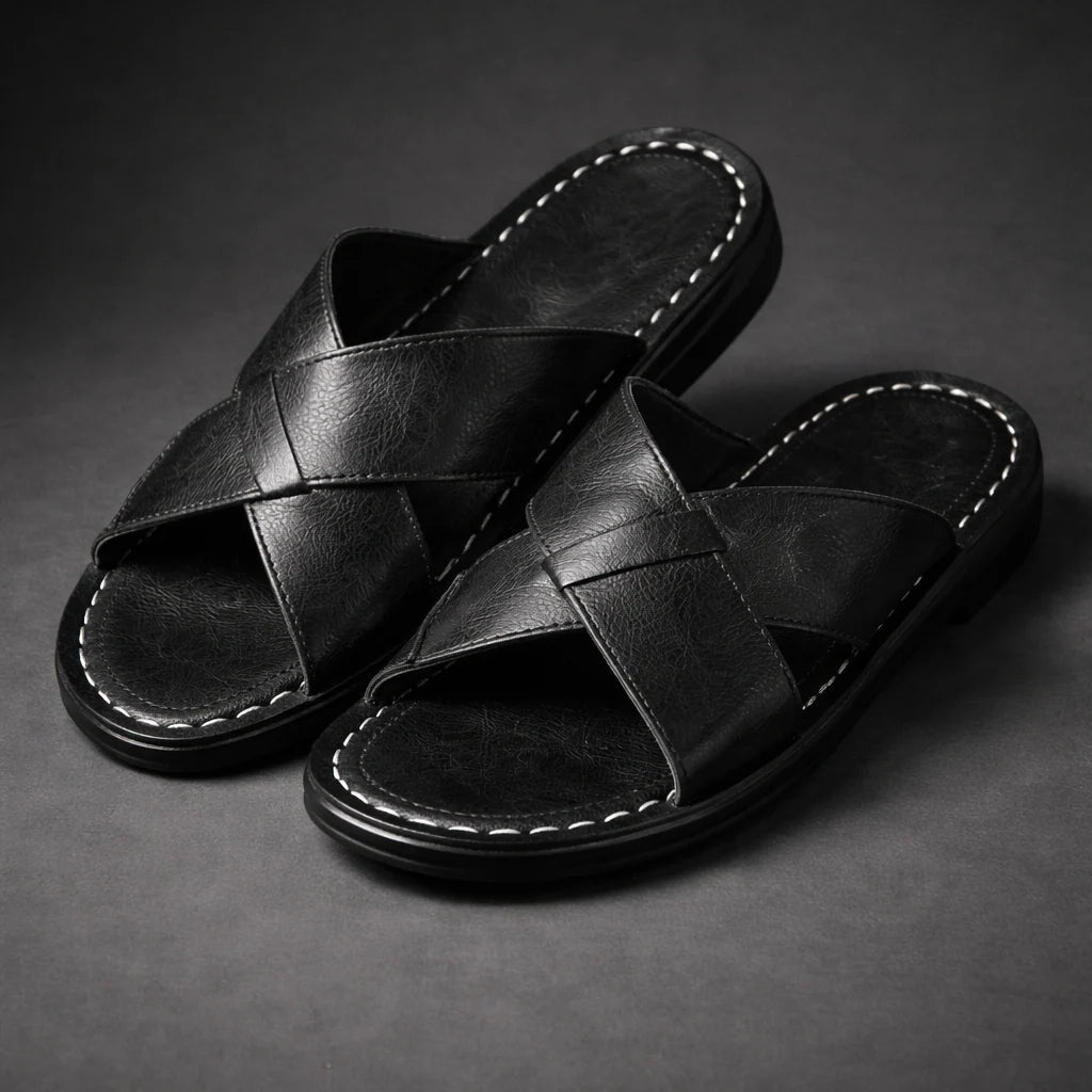 Men's Sandals | Crossed Straps & Easy Entry