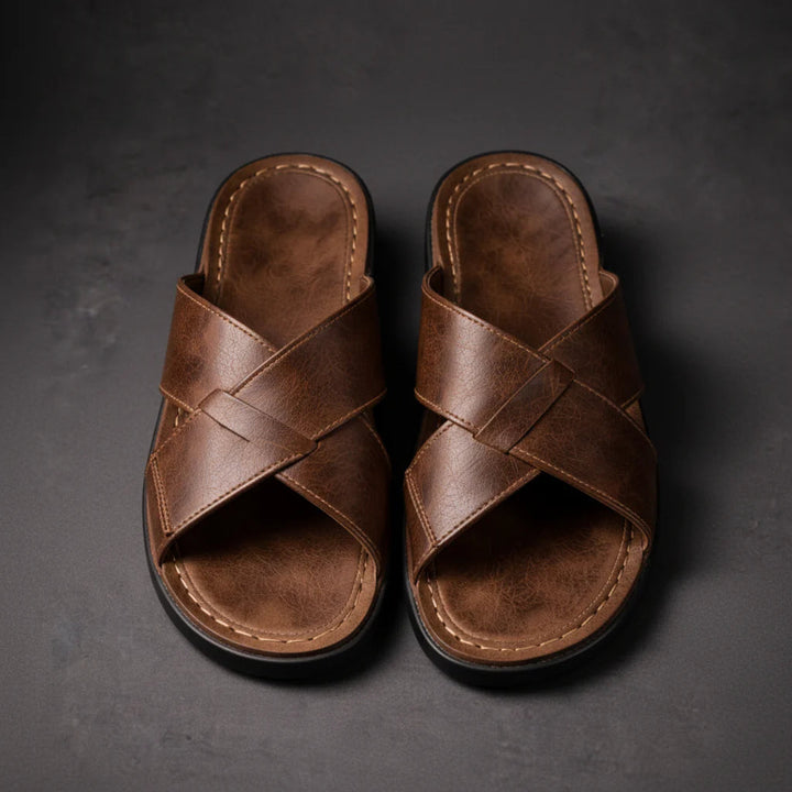 Men's Sandals | Crossed Straps & Easy Entry