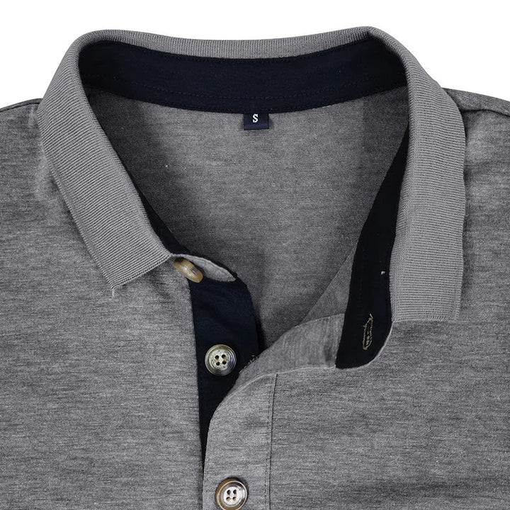 Men's Long-Sleeved Polo Shirt - Breathable & Versatile – Matteo
