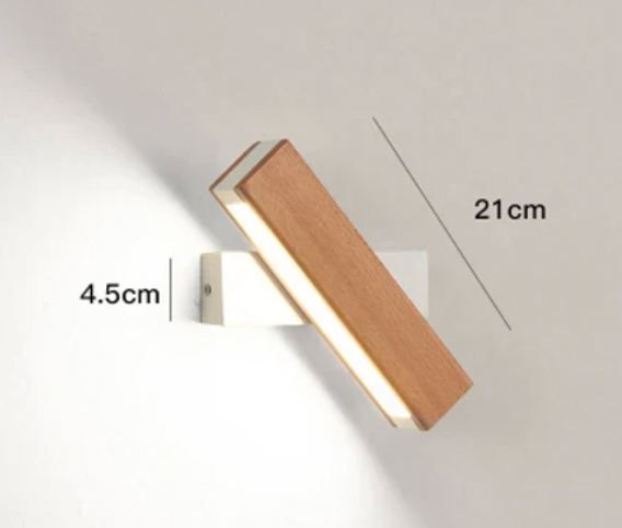 Japanese LED Wall Light | Minimalist Rotating Wall Lamp