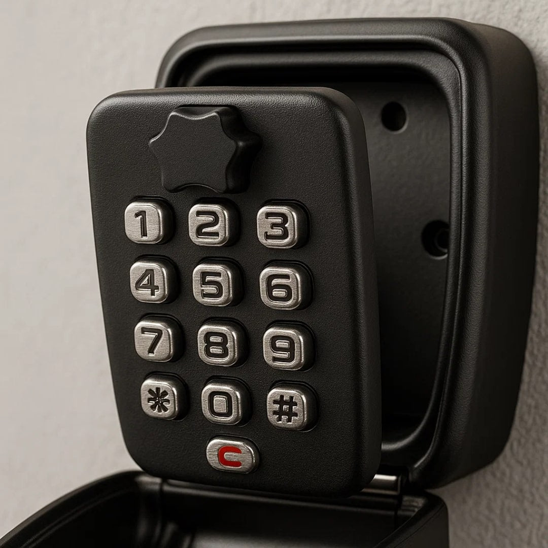 Key Safe with Code | Weatherproof Metal | Adjustable Combination Lock