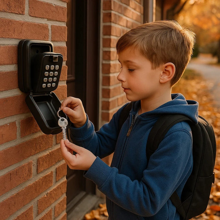 Key Safe with Code | Weatherproof Metal | Adjustable Combination Lock
