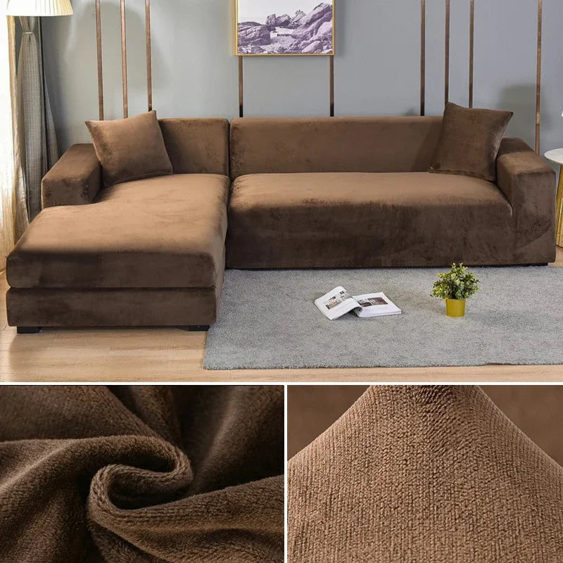 Sofina Stretch Velvet Sofa Cover with Luxurious Finish
