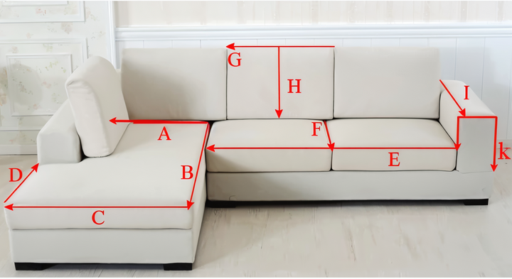 Solid Flat Sofa Cover - Durable, Non-Slip Cotton and Linen Polyester