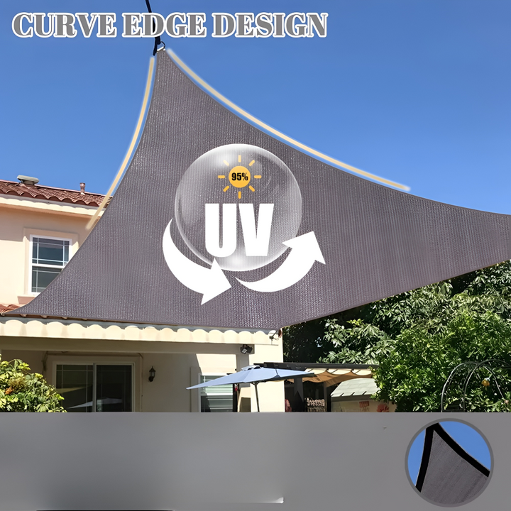 Waterproof Rectangular Shade Sail | Waterproof Outdoor Fabric | UV Protection | SkyCover