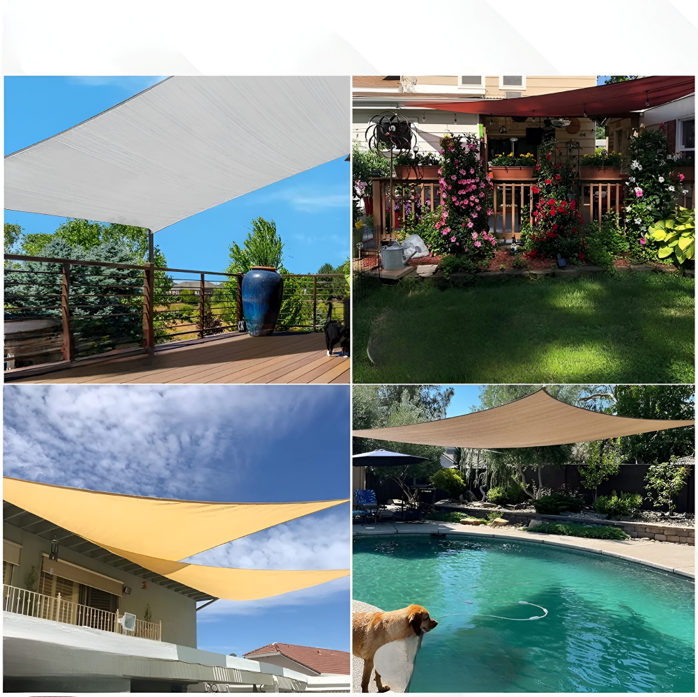 Waterproof Rectangular Shade Sail | Waterproof Outdoor Fabric | UV Protection | SkyCover