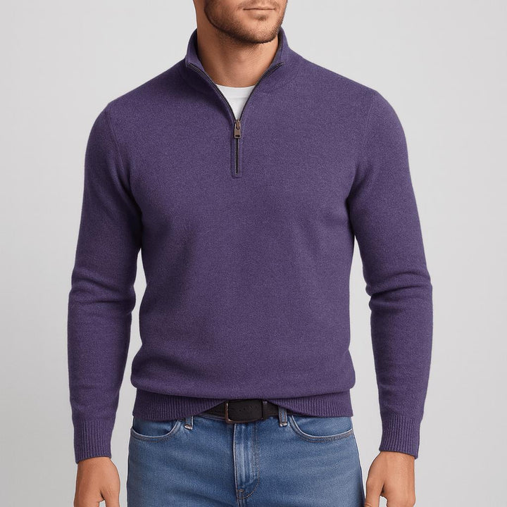 Men's Merino Wool V-Neck Sweater