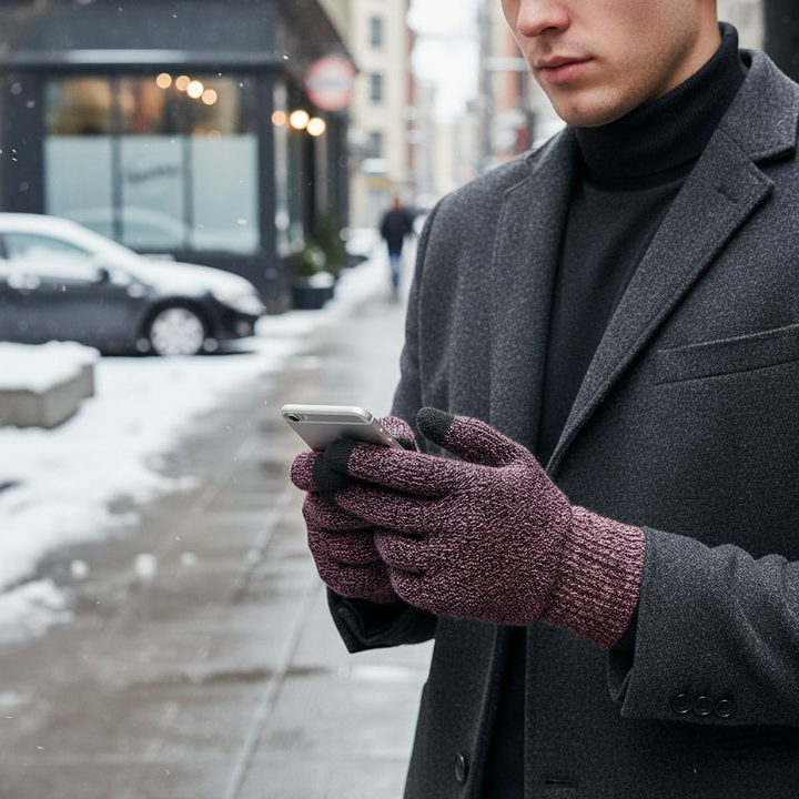 Thermal Knitted Gloves - CozyConnect