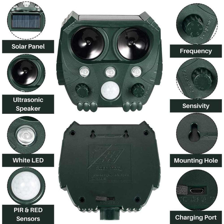 Ultrasonic Cat, Dog, Fox and Rat Repellent