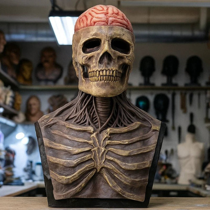 Unisex skeleton mask with hat for Halloween