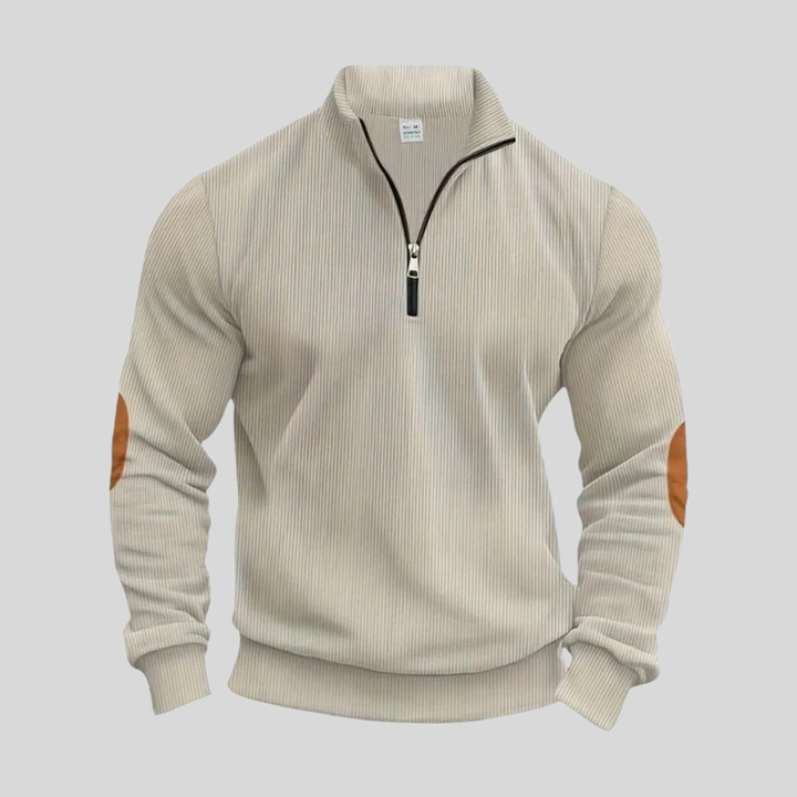 Men’s Pullover with Ribbed Cuffs