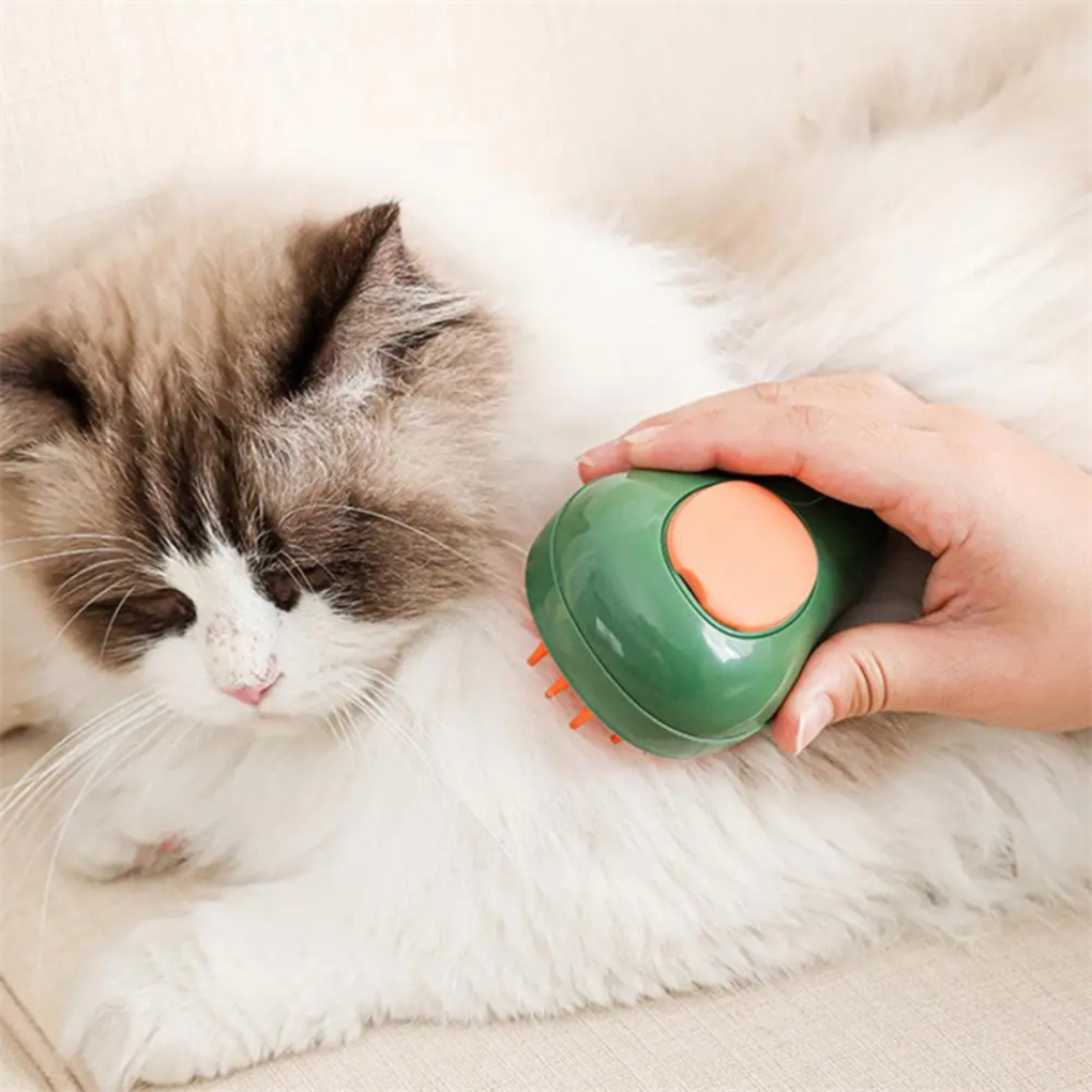 Grooming Brush with Steam & Massage Function