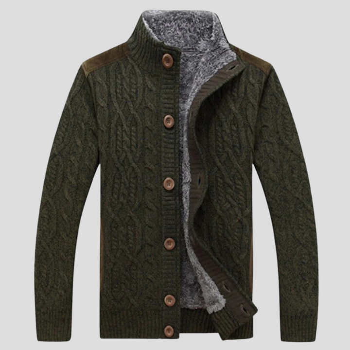 Men’s Plush-Lined Cardigan