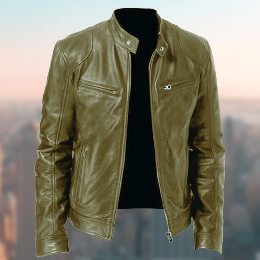 Men’s Leather Jacket – Elegant Design with Everyday Appeal
