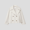 Chic Double-Breasted Short Coat – Elegant & Timeless