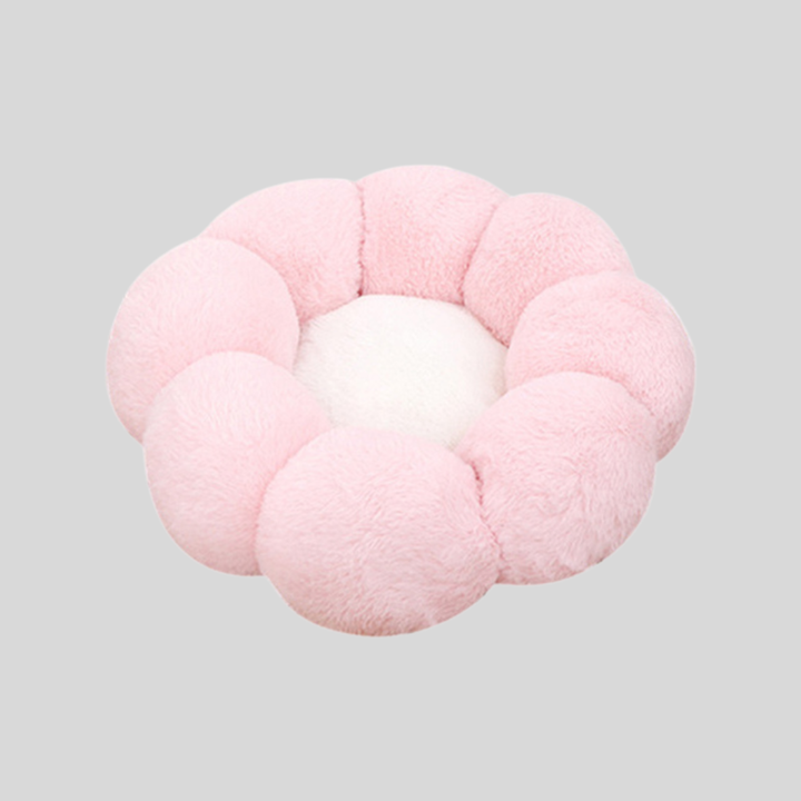 Flower-Shaped Cat Bed – Cozy Plush Pet Bed for Cats