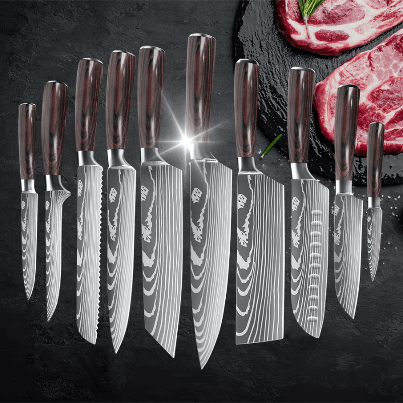 Professional-Quality Chef's Knife Set with Elegant Design