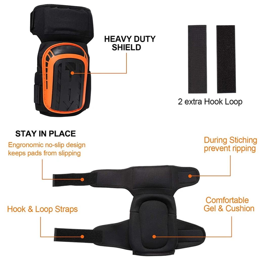 Professional Work Knee Pads | Heavy-Duty, Adjustable