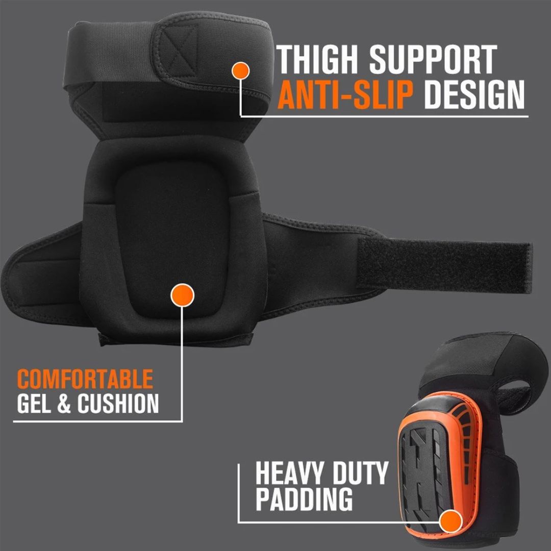 Professional Work Knee Pads | Heavy-Duty, Adjustable