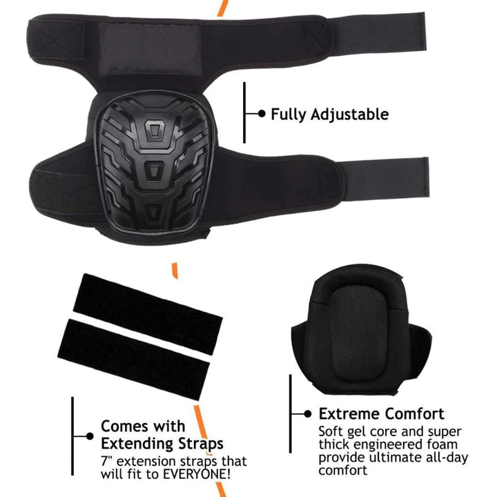 Professional Work Knee Pads | Heavy-Duty, Adjustable