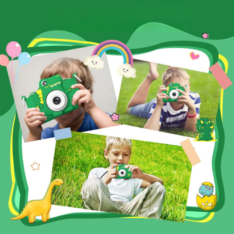 Kids' Camera with HD Function and Dinosaur Design for First Photography Adventures