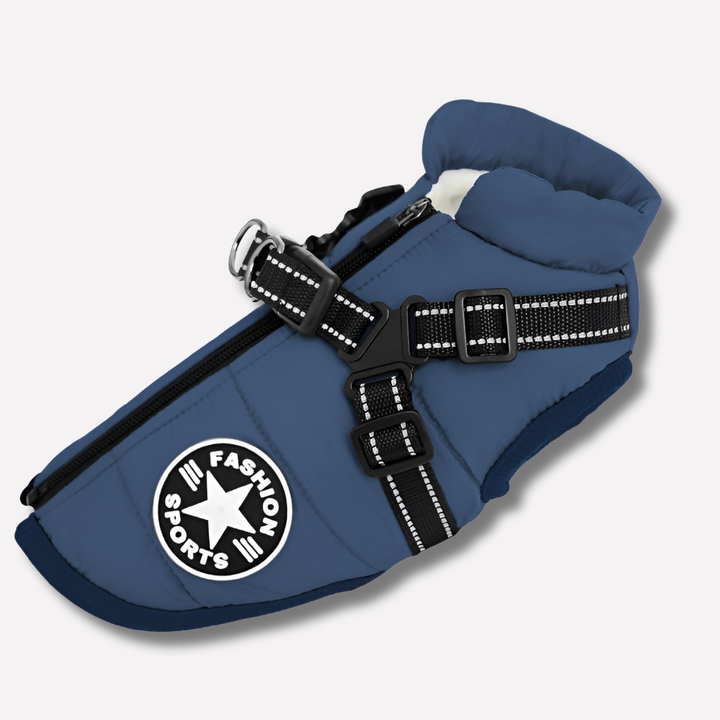 Waterproof Dog Jacket with Harness
