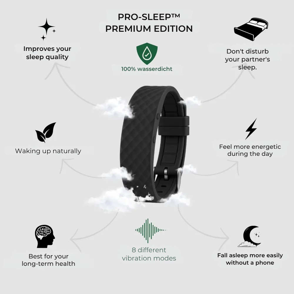 Silent vibrating alarm clock | Quiet waking | Adjustable intensity