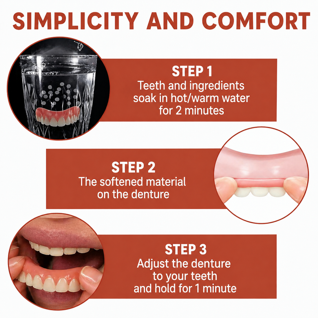 Comfort Cushions for Dentures | Soft Silicone Pads | Non-Slip Hold