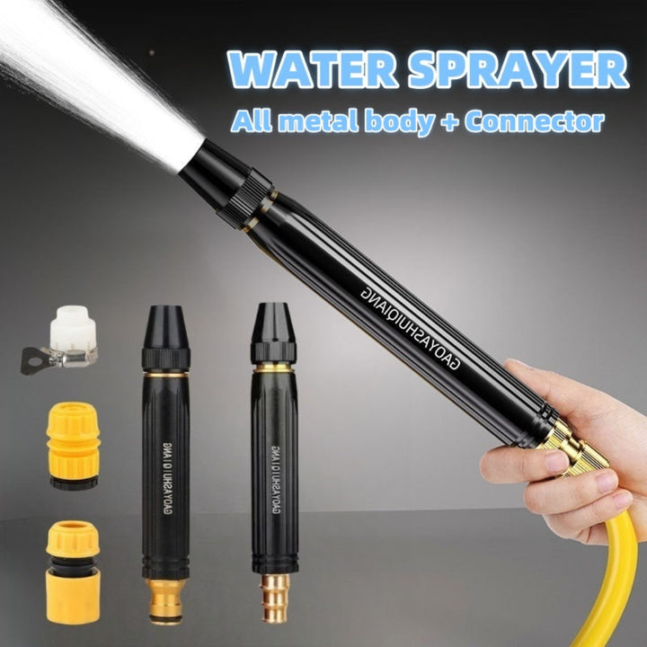 Portable High Pressure Washing Water Gun Car Wash Nozzle Adjustable Nipple Type Direct Spray Home Garden Shower Watering Hose