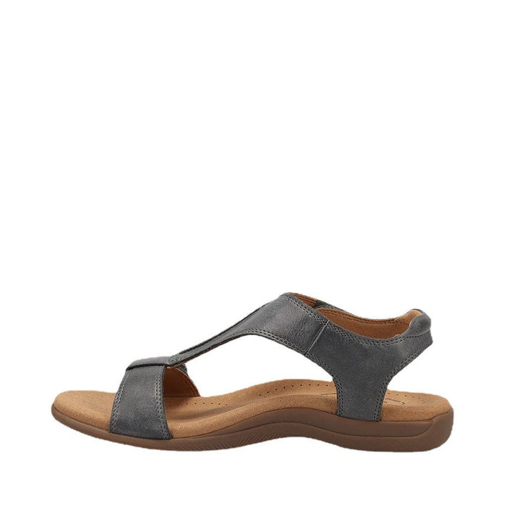 Women's Platform Wedge Velcro Strap Sandals With Large Thick Soles Velcro Buckle