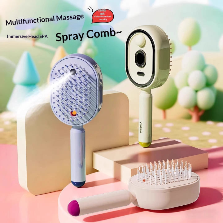 Electric Spray Airbag Massage Comb With Essential Oil Atomization For Hair Nourishment And Care