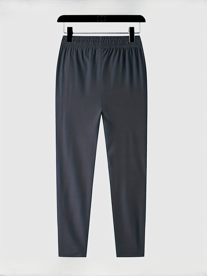 Plain Joggers with Zip Details - Milan