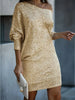 Leonie – Party Dress with Contrasting Sequins | Radiant Elegance