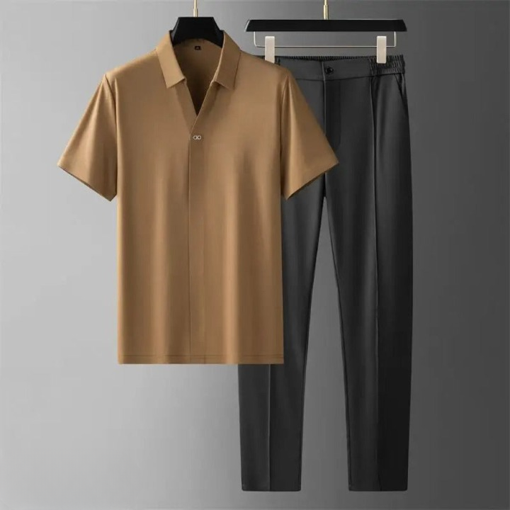 Grayson – Two-Piece Polo & Pants Set for men