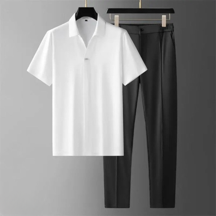 Grayson – Two-Piece Polo & Pants Set for men