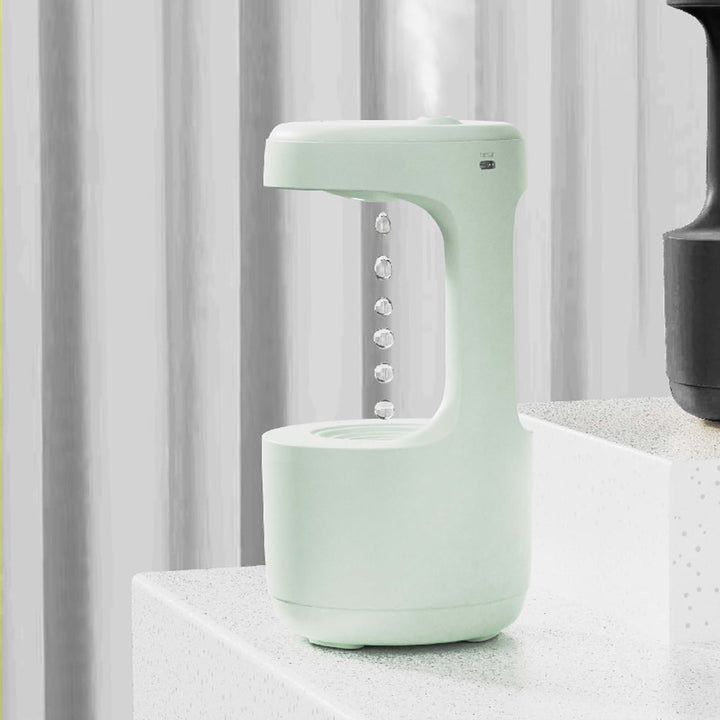 Anti Gravity Cool Mist Humidifier with LED Clock and Large Capacity for Room or Whole House
