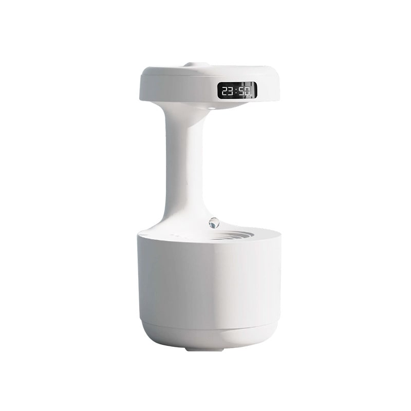 Anti Gravity Cool Mist Humidifier with LED Clock and Large Capacity for Room or Whole House